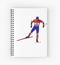 Cross-country skiing Spiral Notebook