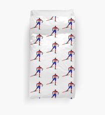 Cross-country skiing Duvet Cover