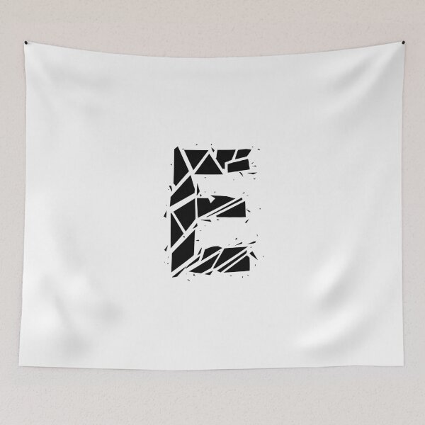 Item preview, Cracked Stone Letter E - Distressed Grunge Style designed and sold by uncoXab.
