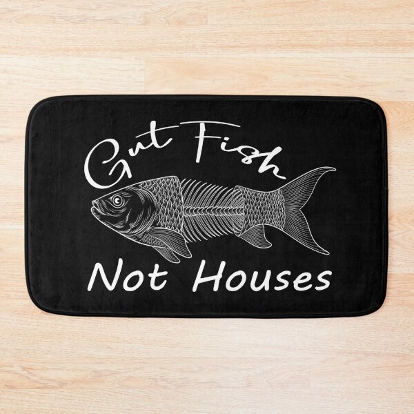 Item preview, Gut Fish Not Houses Funny Fishing And Activism Quote designed and sold by arabiw.