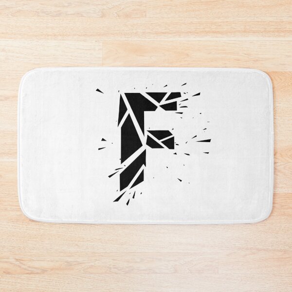 Item preview, Cracked Stone Letter F - Distressed Grunge Style designed and sold by uncoXab.