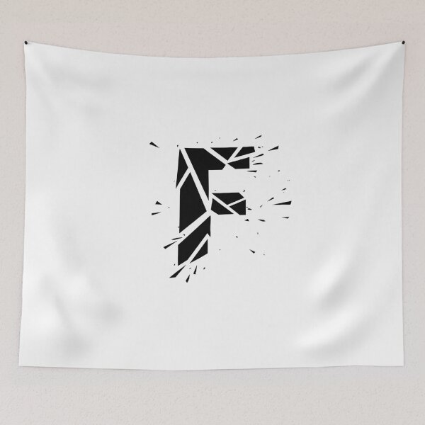 Item preview, Cracked Stone Letter F - Distressed Grunge Style designed and sold by uncoXab.