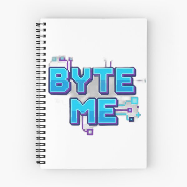 Item preview, Byte Me Geeky Pixel Typography designed and sold by WiserShop.