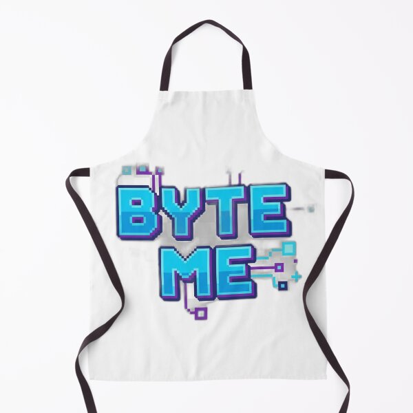 Item preview, Byte Me Geeky Pixel Typography designed and sold by WiserShop.