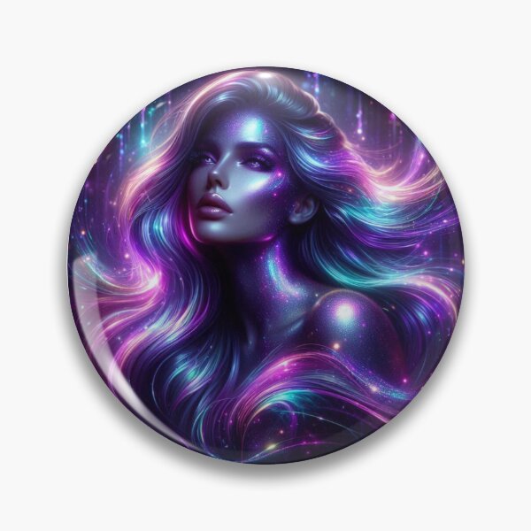 Item preview, Nyxara – Goddess of Neon Shadows designed and sold by DreamArt Creations.