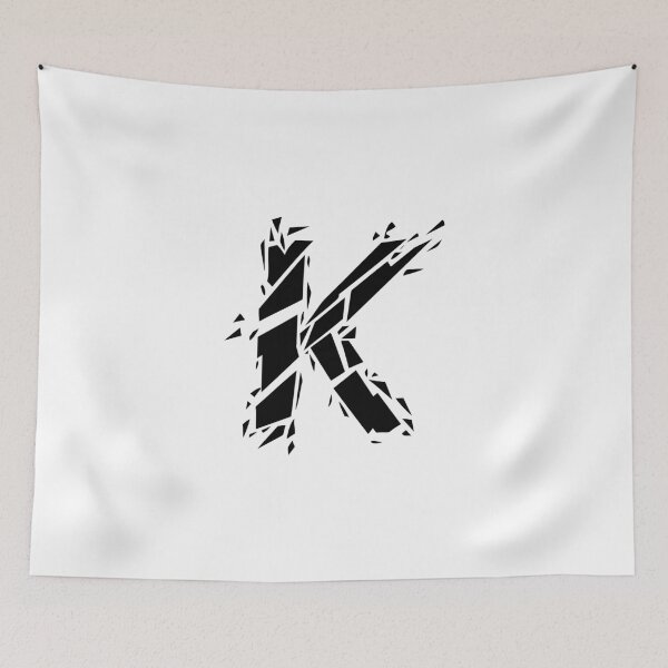 Item preview, Cracked Stone Letter K - Distressed Grunge Style designed and sold by uncoXab.