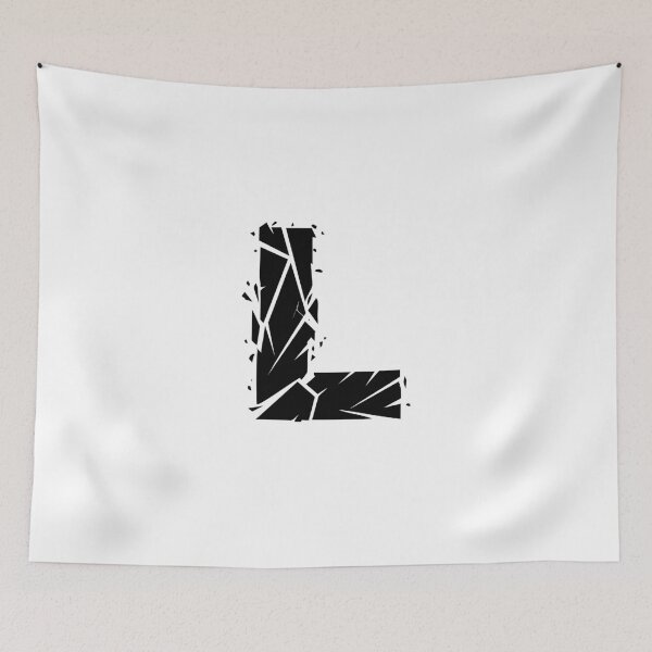 Item preview, Cracked Stone Letter L - Distressed Grunge Style designed and sold by uncoXab.
