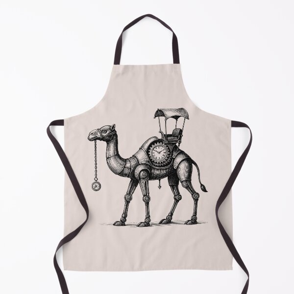Item preview, The Clockwork Camel – Steampunk Desert Machine | Victorian Engraving Art designed and sold by Tattee.