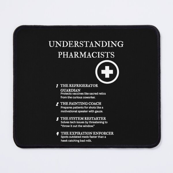 Item preview, Understanding Pharmacists – Humor, Caffeine, and Endless Pill Bottles – Black designed and sold by PsyFlow35.