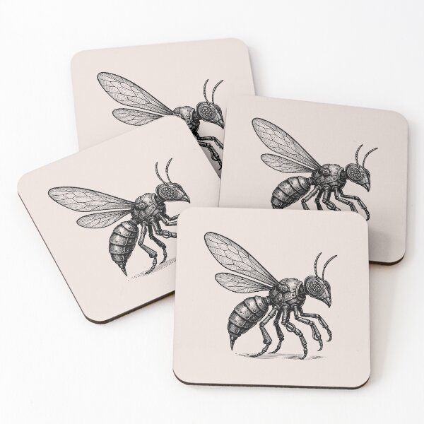 Item preview, The Brass Wasp – Precision Insect | Victorian Steampunk Design designed and sold by Tattee.