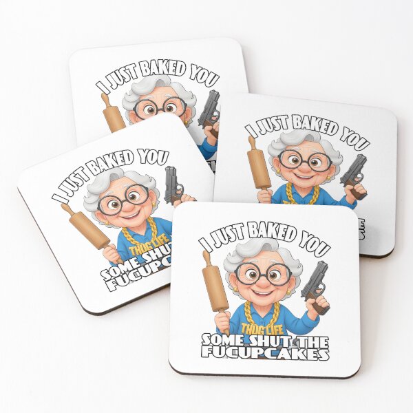 Item preview, I JUST BAKED YOU SOME SHUT THE FUCUPCAKES – Funny Retro Cartoon Design designed and sold by A-T-H.