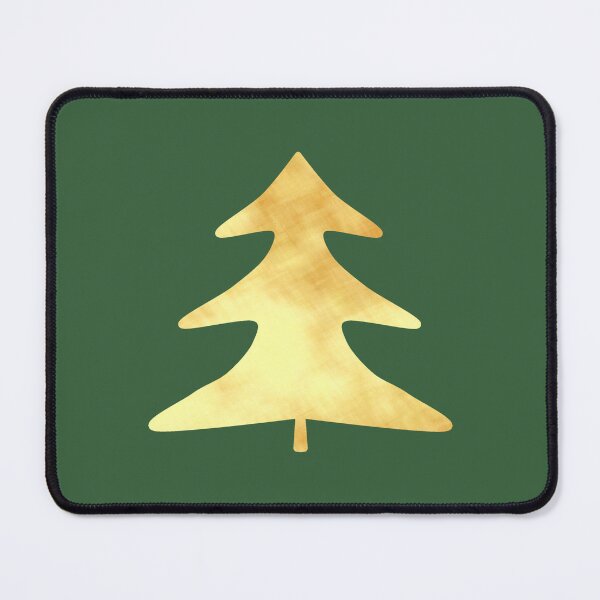Item preview, Golden Pine Tree on green - Calm, Sensory-Friendly designed and sold by CreaTwinkles.
