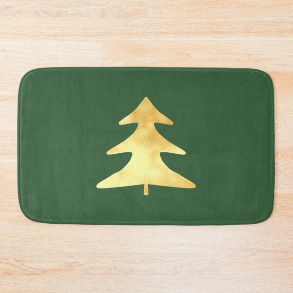Item preview, Golden Pine Tree on green - Calm, Sensory-Friendly designed and sold by CreaTwinkles.