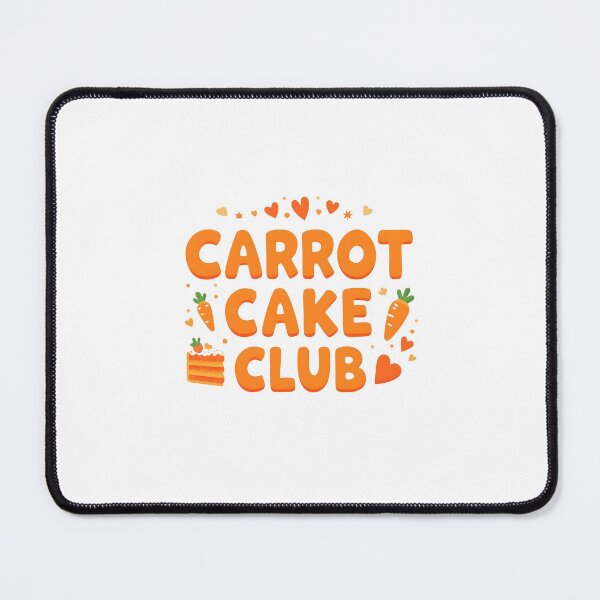Item preview, Carrot Cake Club – Cute Minimal Carrot Cake Day Typography Design designed and sold by xMErCUrY03x.