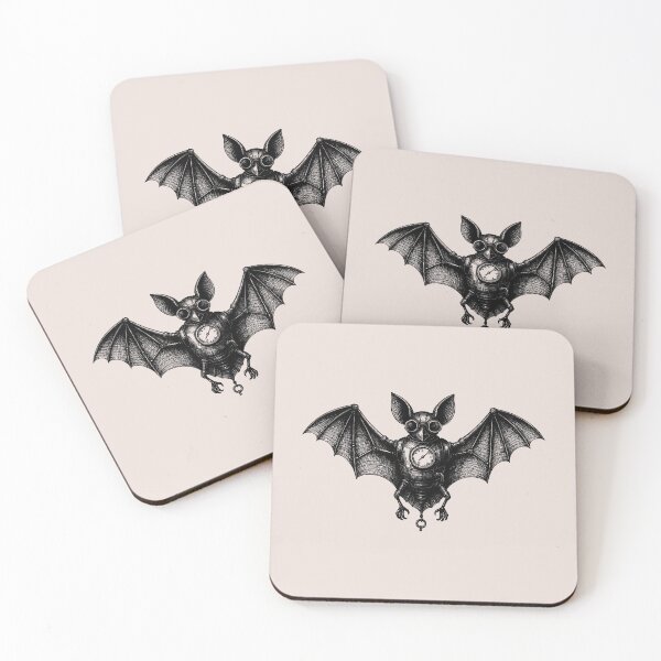 Item preview, The Barometric Bat – Nocturnal Explorer | Steampunk Engraving designed and sold by Tattee.