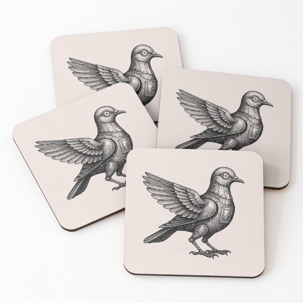 Item preview, The Automaton Dove – Mechanical Messenger | Victorian Steampunk Art designed and sold by Tattee.