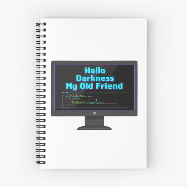 Item preview, Hello Darkness My Old Friend Art designed and sold by WiserShop.