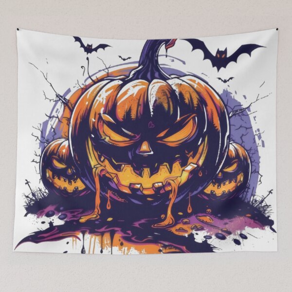 Item preview, Evil Pumpkin Horror Halloween Design designed and sold by funiSockel.