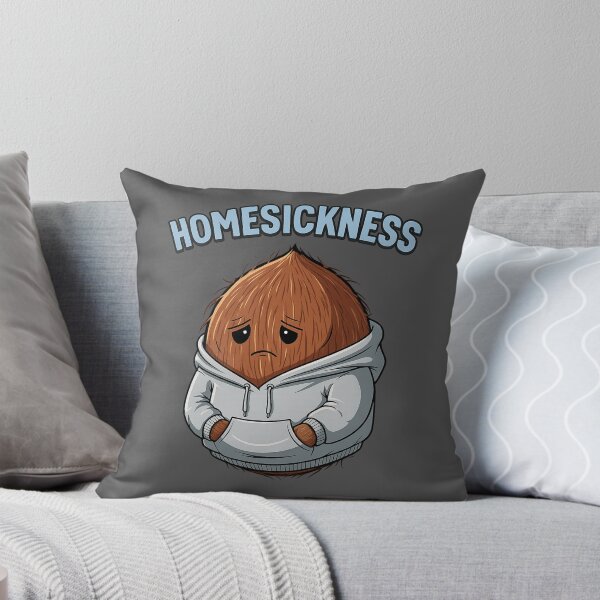 Item preview, Sad Coconut Homesickness – Funny Emotional Coconut Art in Hoodie designed and sold by hn79.