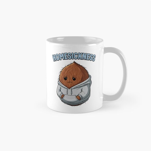 Item preview, Sad Coconut Homesickness – Funny Emotional Coconut Art in Hoodie designed and sold by hn79.