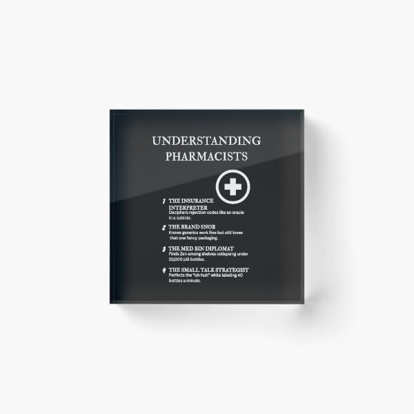 Item preview, Understanding Pharmacists – Smiling Through Chaos and Counting Perfectly – Black designed and sold by PsyFlow35.