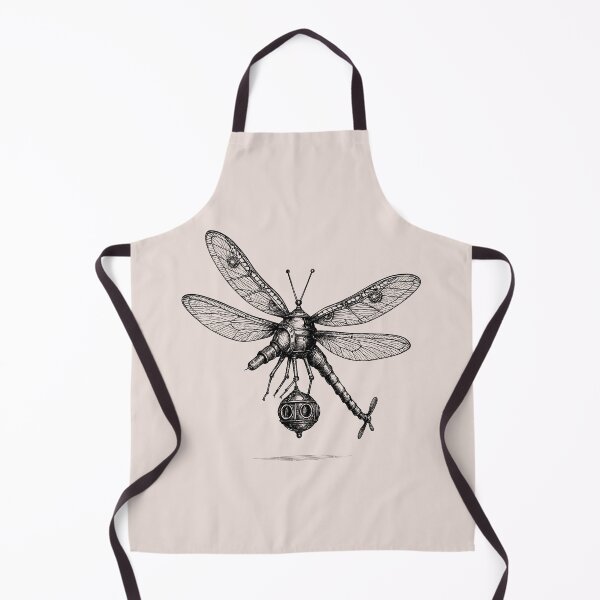 Item preview, he Aeronautic Dragonfly – Steampunk Insect Explorer | Victorian Engraving Art designed and sold by Tattee.