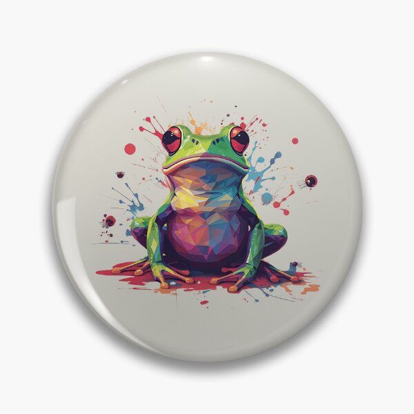 Item preview, Serene Geometry – Abstract Frog Splash Art designed and sold by Lumive.