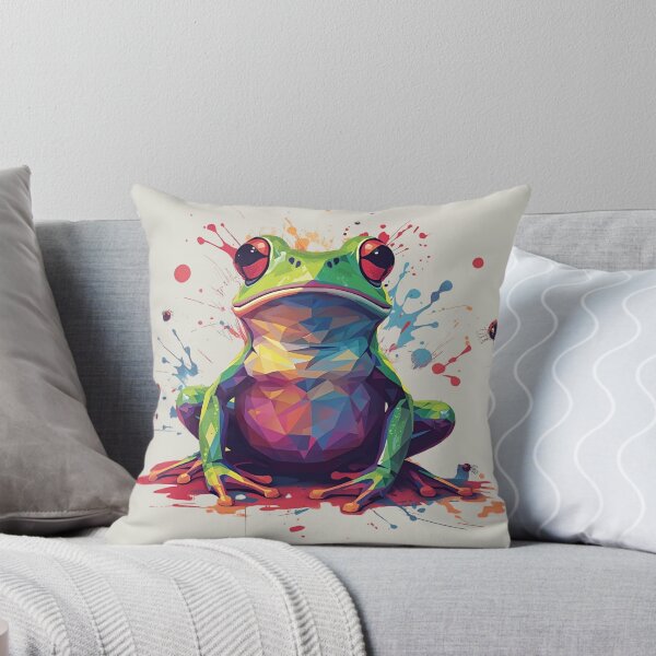 Item preview, Serene Geometry – Abstract Frog Splash Art designed and sold by Lumive.