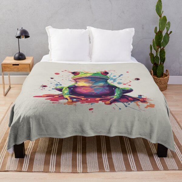 Item preview, Serene Geometry – Abstract Frog Splash Art designed and sold by Lumive.
