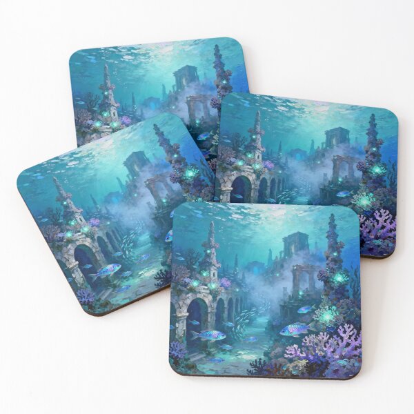 Item preview, Enchanted Underwater Ruins designed and sold by Roanemermaid.
