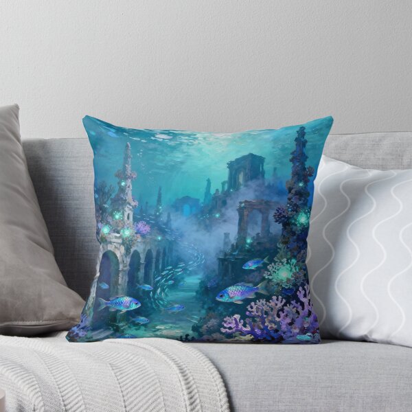 Item preview, Enchanted Underwater Ruins designed and sold by Roanemermaid.