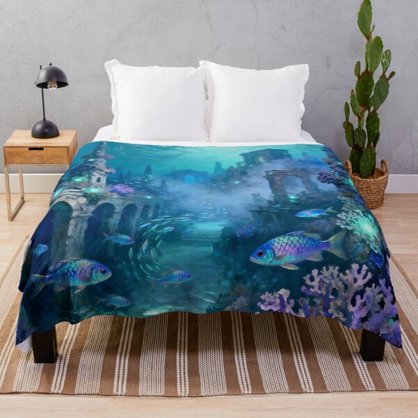 Item preview, Enchanted Underwater Ruins designed and sold by Roanemermaid.