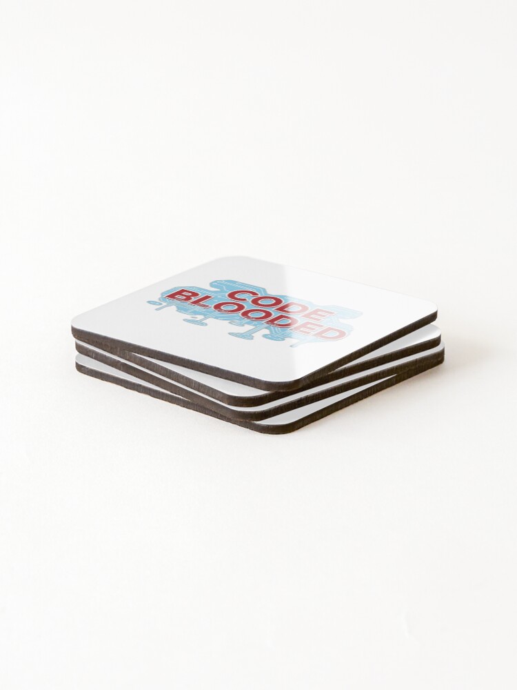 Thumbnail 4 of 5, Coasters (Set of 4), Code Blooded Developer Typography designed and sold by WiserShop.