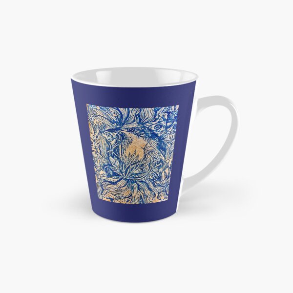 Item preview, Intricate Bird in Blue designed and sold by Erinmaclind.