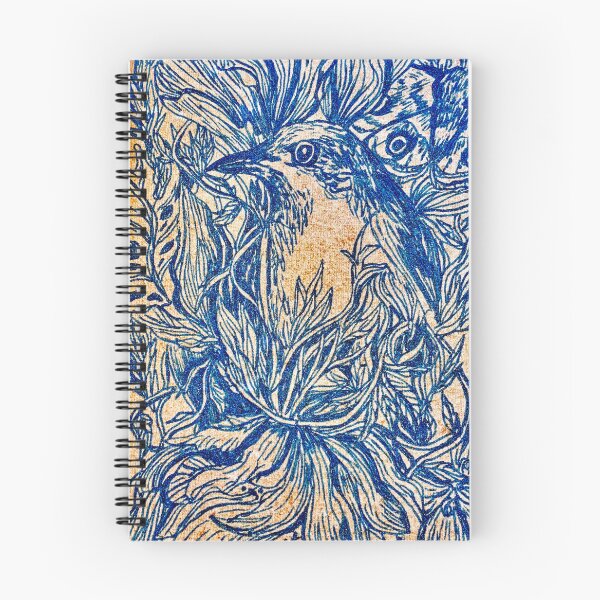 Item preview, Intricate Bird in Blue designed and sold by Erinmaclind.