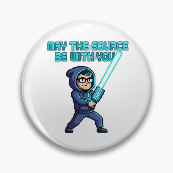 Item preview, May the Source Be With You Geek Art designed and sold by WiserShop.