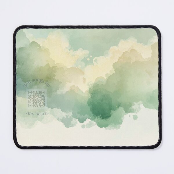 Item preview, Celestial Lullaby Watercolor Moon & Cloud Nursery Art | Music QR Baby Playlist designed and sold by Esterlane.