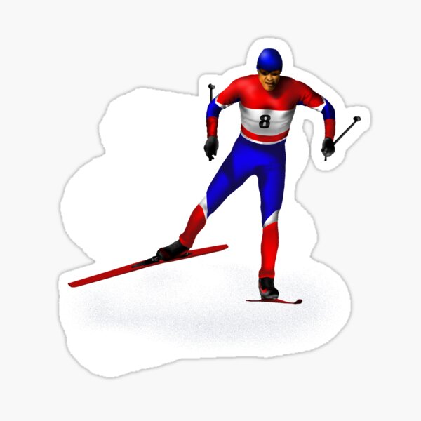 Stickers Sur Le Theme Cross Country Skiing Redbubble