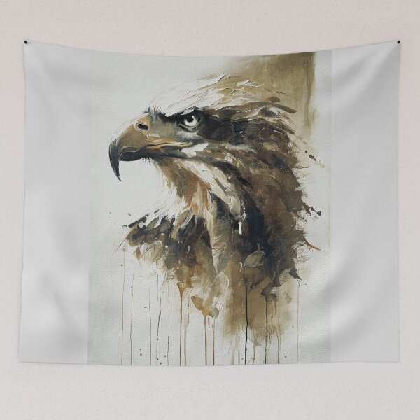 Item preview, Bold Eagle Expressionist Portrait designed and sold by caracatita75.