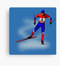 Cross-country skiing Canvas Print