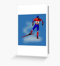 Cross-country skiing Greeting Card