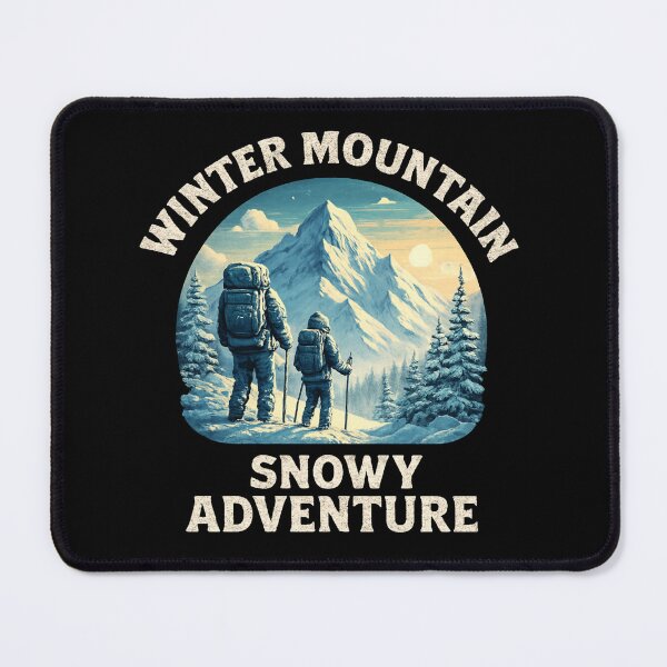 Item preview, A fabulously snowy adventure through the winter mountains designed and sold by e-camelleone.