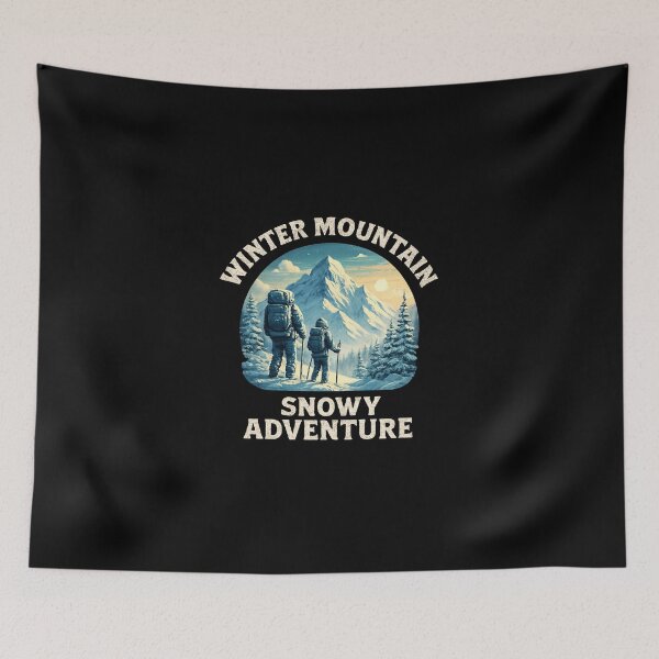 Item preview, A fabulously snowy adventure through the winter mountains designed and sold by e-camelleone.
