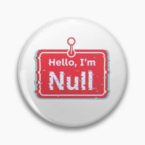 Item preview, Hello I’m Null Programmer Humor designed and sold by WiserShop.