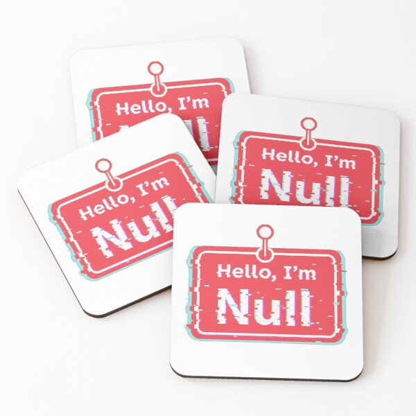 Item preview, Hello I’m Null Programmer Humor designed and sold by WiserShop.