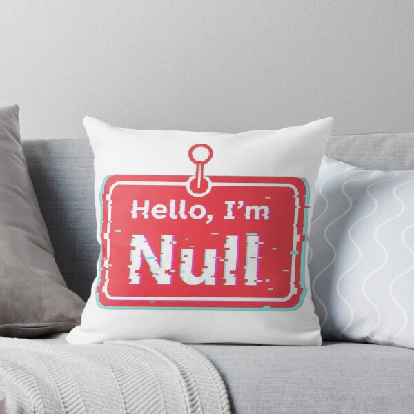 Item preview, Hello I’m Null Programmer Humor designed and sold by WiserShop.
