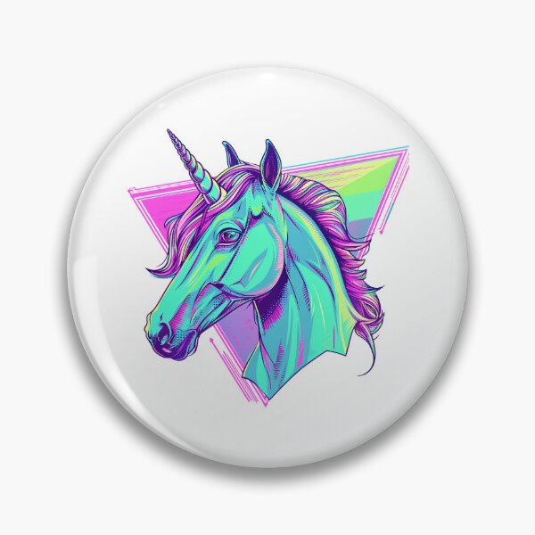 Item preview, Synthwave Unicorn – Retro Futuristic Neon Art designed and sold by Wawan35200.