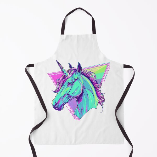 Item preview, Synthwave Unicorn – Retro Futuristic Neon Art designed and sold by Wawan35200.
