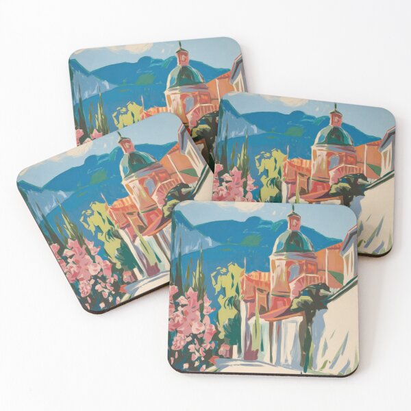 Item preview, Menton Riviera | French Travel Poster Art designed and sold by CARRAANN.