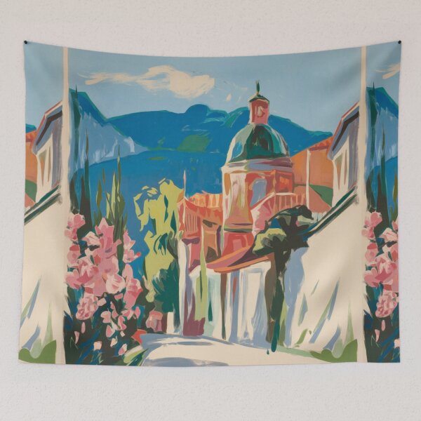 Item preview, Menton Riviera | French Travel Poster Art designed and sold by CARRAANN.